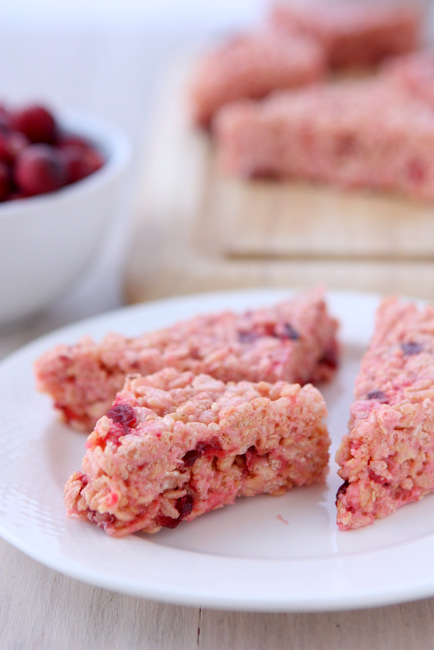 Cranberry Brown Sugar Crispy Treats