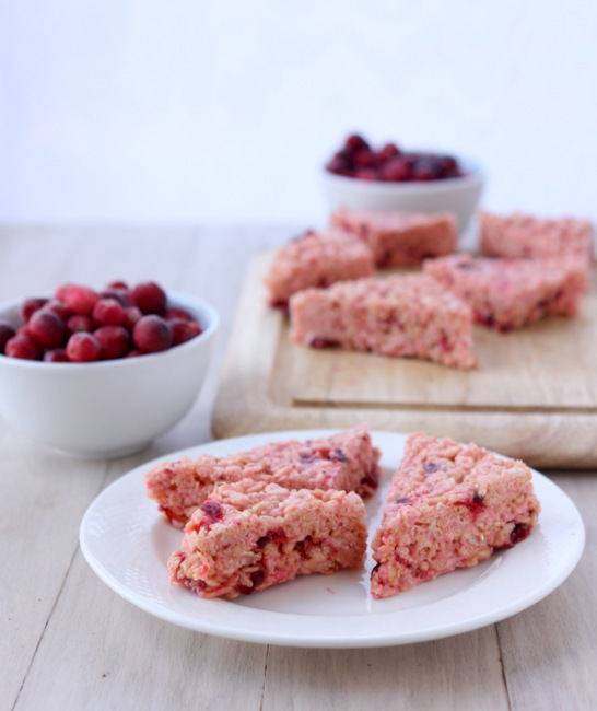 Cranberry Brown Sugar Crispy Treats