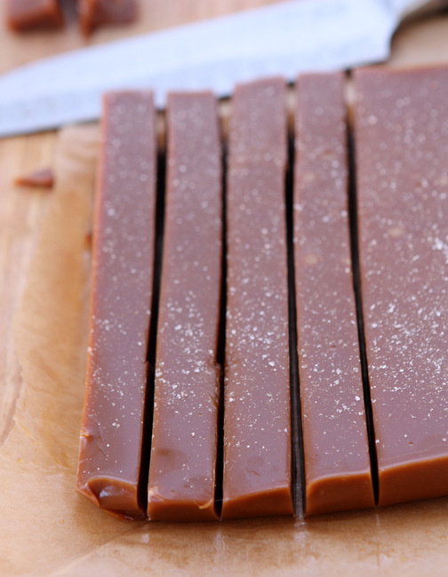 Salted Bourbon Caramels | thekitchenpaper.com