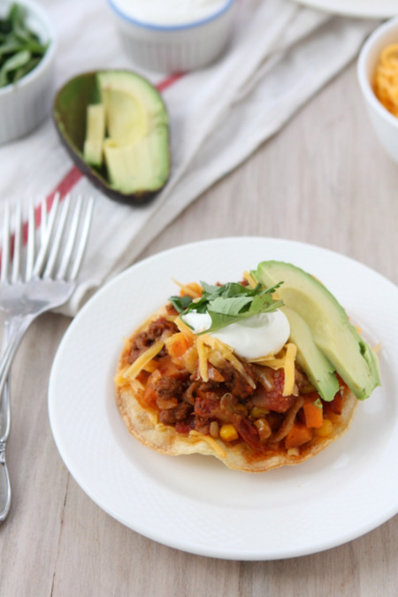 Chorizo Sweet Potato Tostadas | thekitchenpaper.comChorizo Sweet Potato Tostadas | thekitchenpaper.com