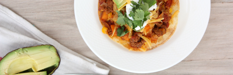 Chorizo Sweet Potato Tostadas | thekitchenpaper.com