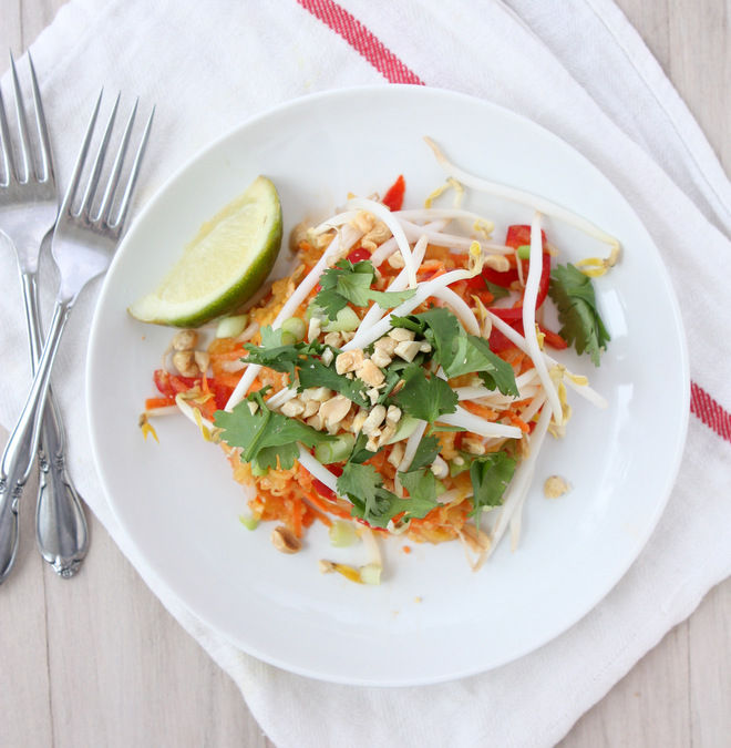 Spaghetti Squash Pad Thai | thekitchenpaper.com