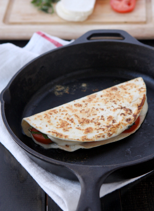 Margherita Pizza Quesadilla | thekitchenpaper.com