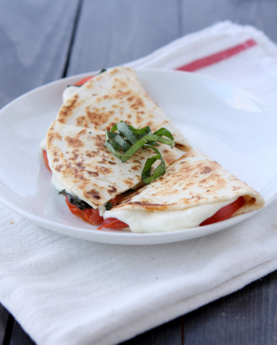 Margherita Pizza Quesadilla | thekitchenpaper.com