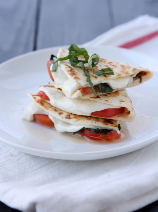 Margherita Pizza Quesadilla | thekitchenpaper.com