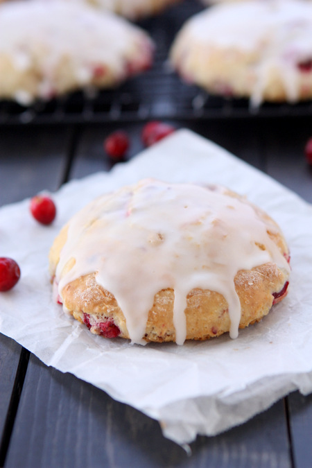 Fresh Cranberry Lemon Scones | thekitchenpaper.com