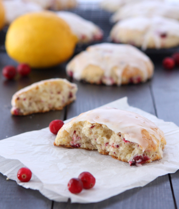 Fresh Cranberry Lemon Scones | thekitchenpaper.com