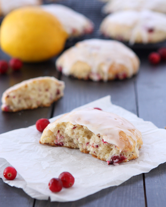 Fresh Cranberry Lemon Scones | thekitchenpaper.com