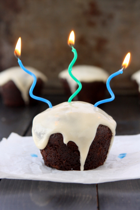 Chocolate Coconut Milk Carrot Cake Cupcakes | thekitchenpaper.com