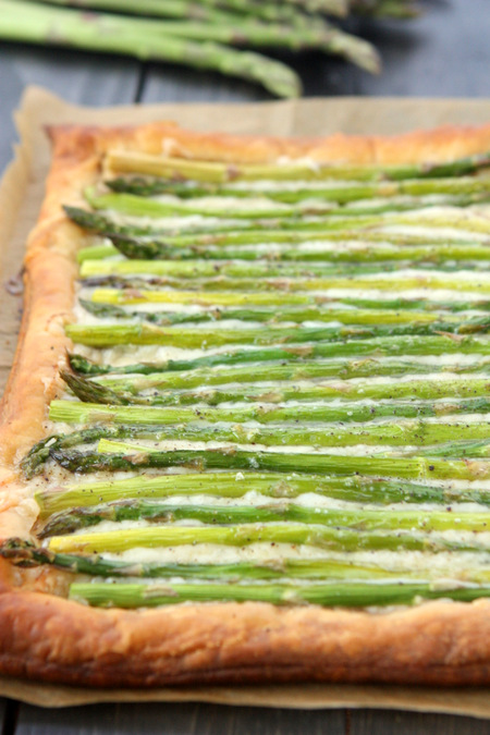 Gruyere Asparagus Tart | thekitchenpaper.com