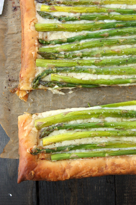 Gruyere Asparagus Tart | thekitchenpaper.com