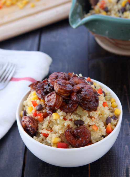 Jerk Shrimp Quinoa Salad | thekitchenpaper.com