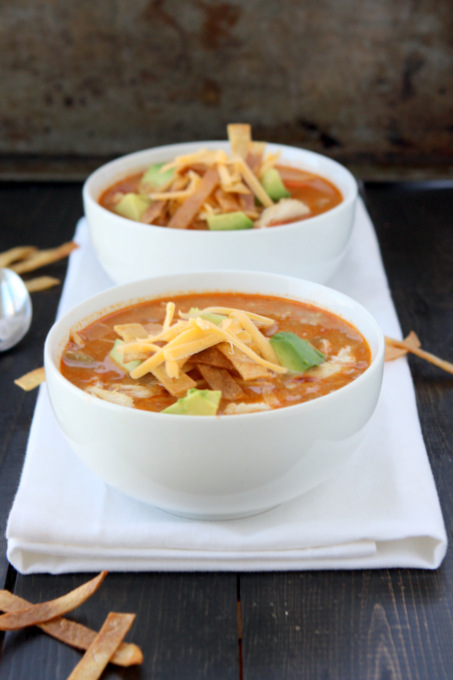 Quick Chicken Tortilla Soup | thekitchenpaper.com