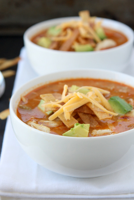 Quick Chicken Tortilla Soup | thekitchenpaper.com