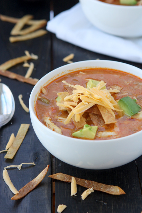 Quick Chicken Tortilla Soup | thekitchenpaper.com