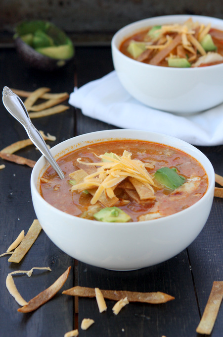 Quick Chicken Tortilla Soup | thekitchenpaper.com