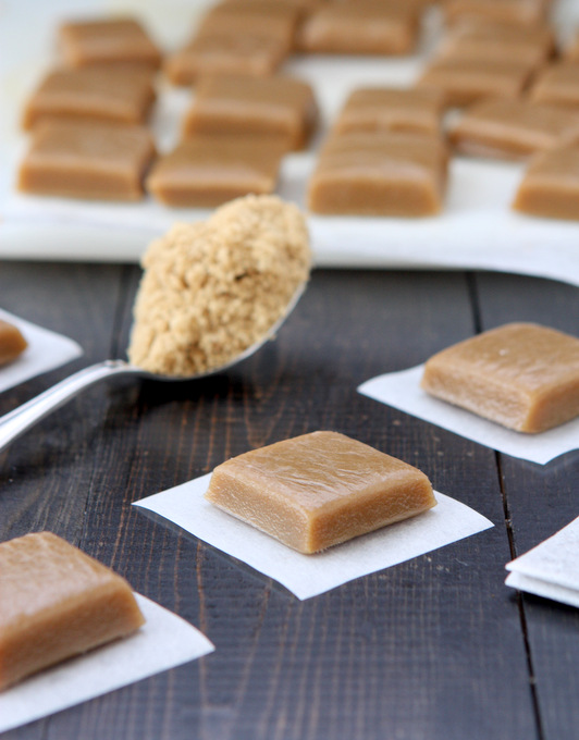 Brown Sugar Jasmine Tea Caramels | thekitchenpaper.com