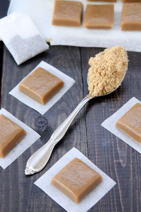 Brown Sugar Jasmine Tea Caramels | thekitchenpaper.com