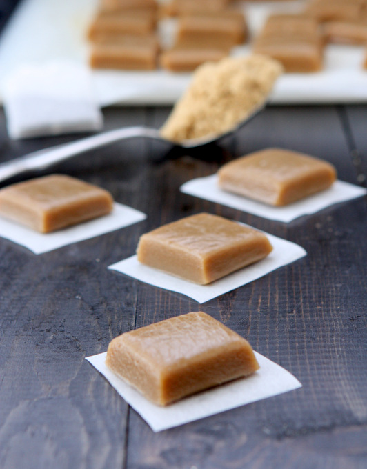 Brown Sugar Jasmine Tea Caramels | thekitchenpaper.com