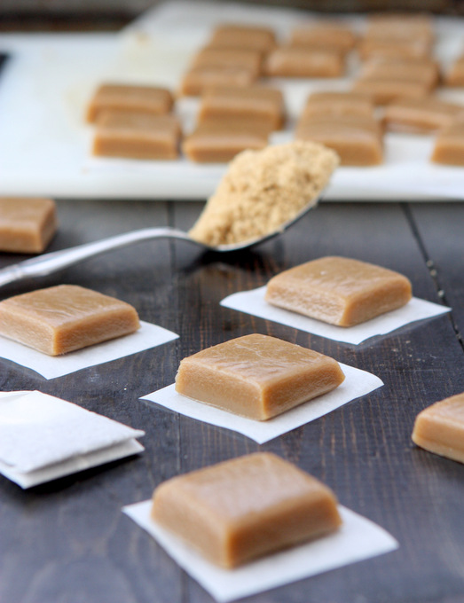 Brown Sugar Jasmine Tea Caramels | thekitchenpaper.com