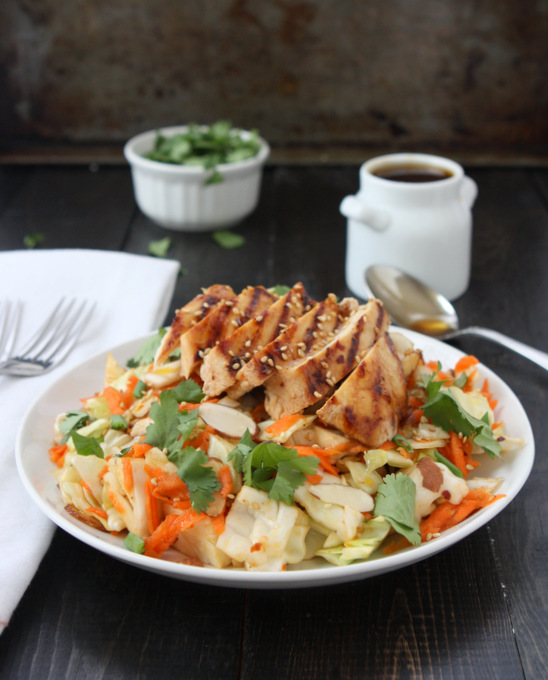 Asian Sesame Chicken Chop Salad | thekitchenpaper.com