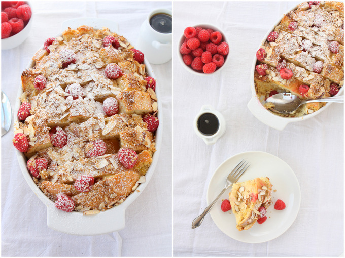 Baked Raspberry Almond French Toast | thekitchenpaper.com