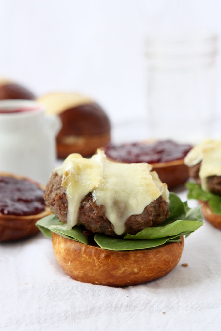 Brie & Jam Burgers | thekitchenpaper.com