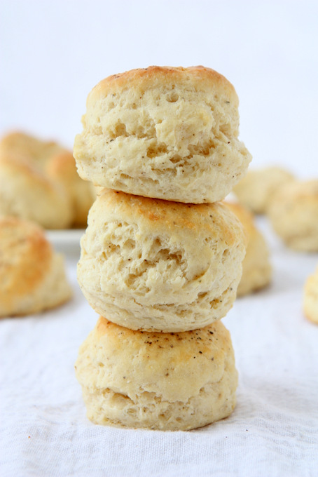 Black Pepper Biscuits with Bourbon Molasses Butter | thekitchenpaper.com