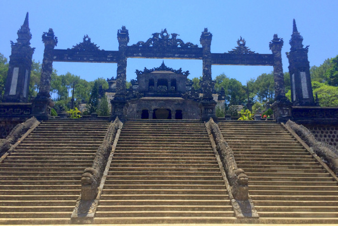 Khai Dinh Tomb in Hue, Vietnam | thekitchenpaper.com