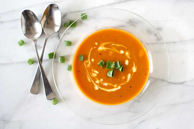 Turmeric, Coconut, Orange Tomato Soup | thekitchenpaper.com