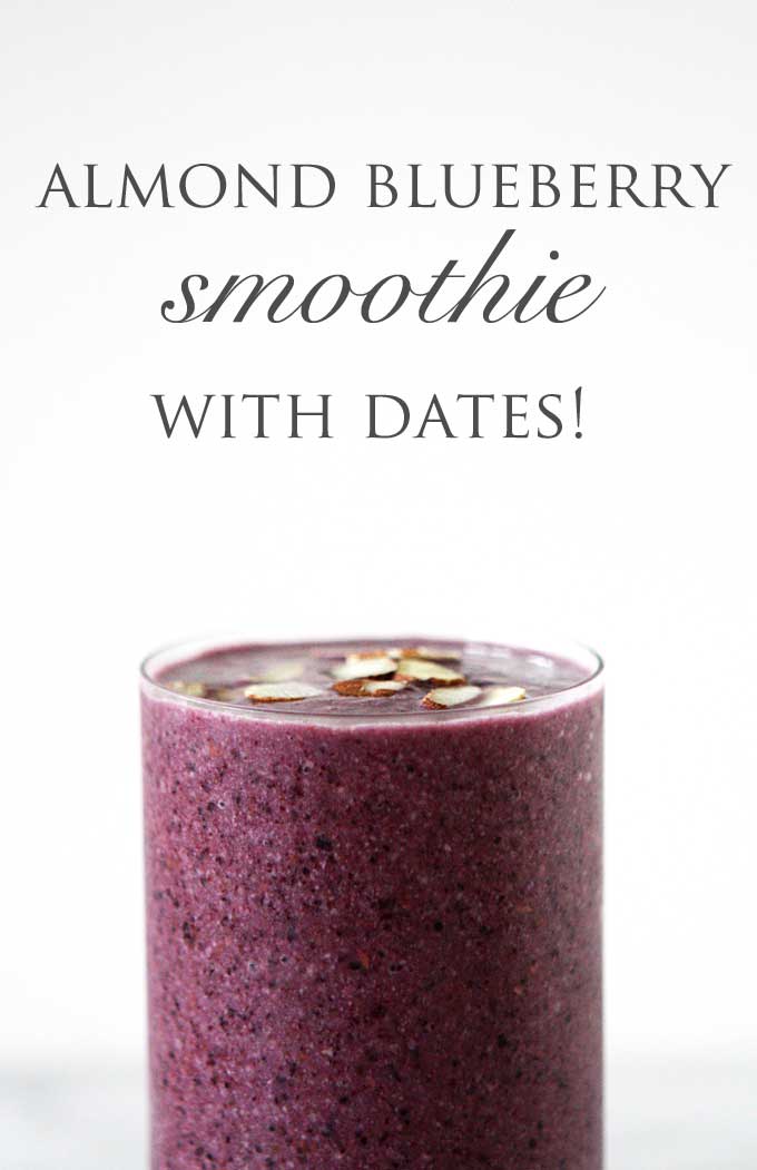 Blueberry Almond Smoothie | thekitchenpaper.com