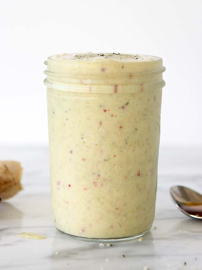 Apple Ginger Hemp Heart Smoothie | thekitchenpaper.com