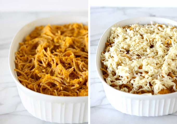 Brown Butter Butternut Squash Spaghetti Bake | thekitchenpaper.com