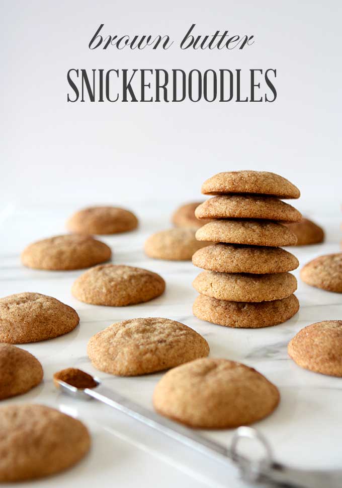 Brown Butter Snickerdoodles | thekitchenpaper.com