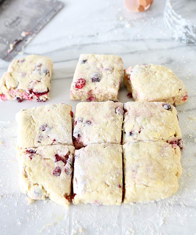 Cranberry Scones with Wild Orange Essential Oil | thekitchenpaper.com