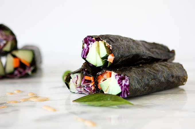 Nori Salad Wraps | thekitchenpaper.com