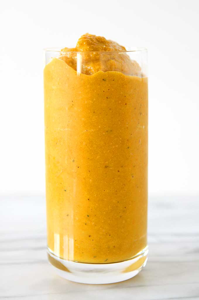 Pineapple Turmeric Hemp Heart Smoothie | thekitchenpaper.com