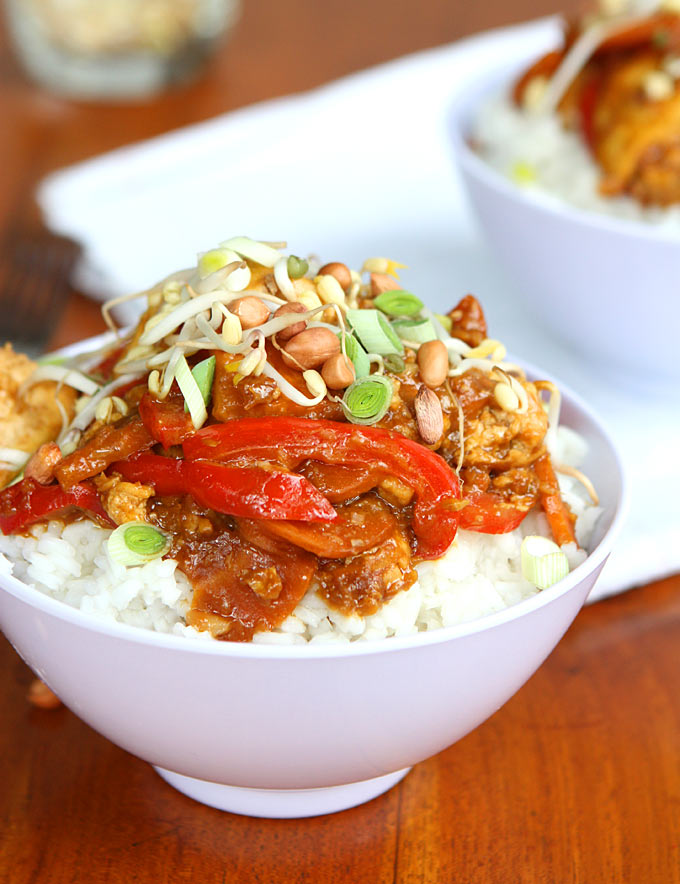 Ginger Peanut Hoisin Tofu | thekitchenpaper.com