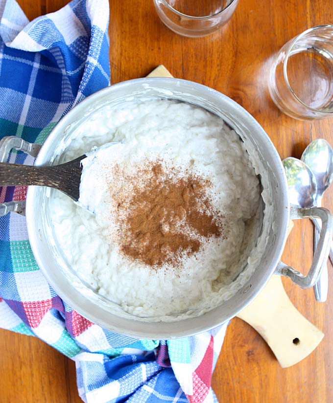 Vegan Ginger Coconut Rice Pudding | thekitchenpaper.com