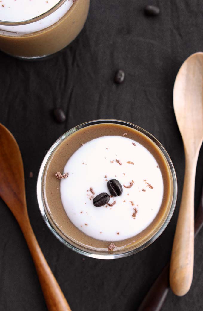 Flat White (Coffee) Pudding | thekitchenpaper.com