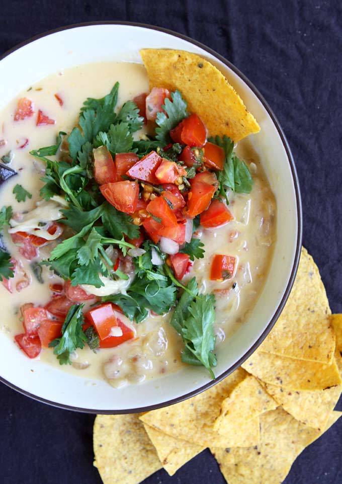 White Cheddar Sage Queso Fundido | thekitchenpaper.com