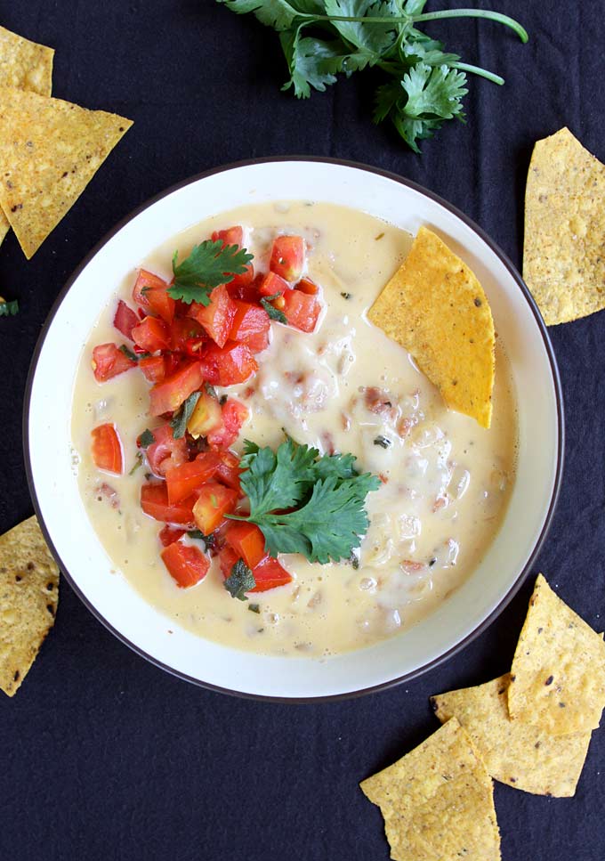 White Cheddar Sage Queso Fundido | thekitchenpaper.com