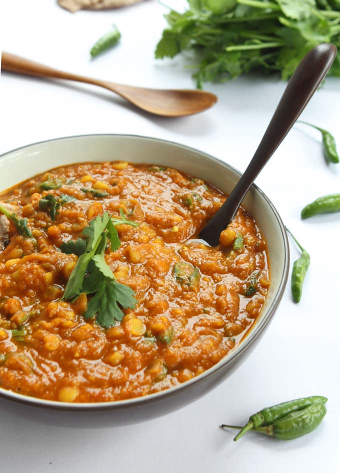 Spicy Tomato Dal | thekitchenpaper.com