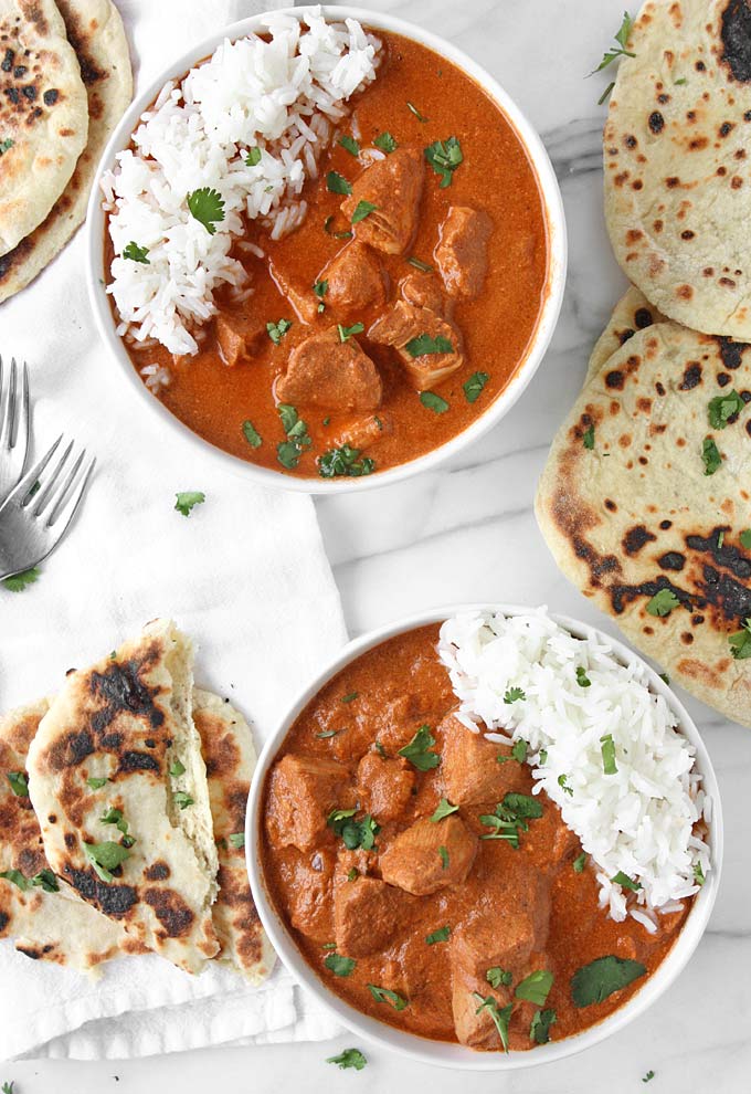 Healthy Slow Cooker Indian Butter Chicken | thekitchenpaper.com