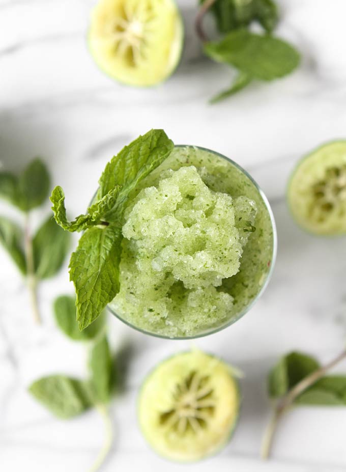 Lime Mint Slush | thekitchenpaper.com