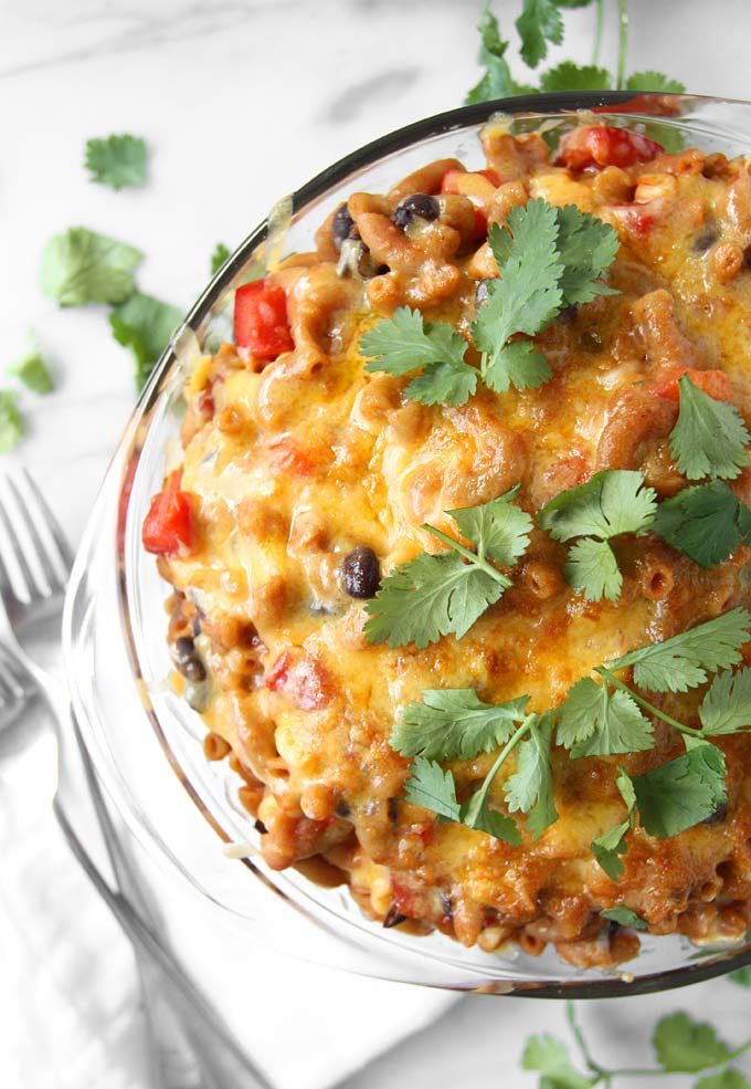 Whole Wheat Mexican Vegetable Pasta  | thekitchenpaper.com