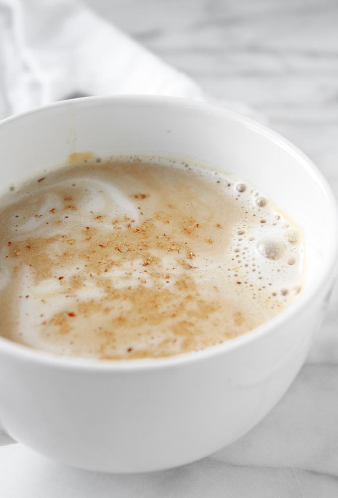 Almond Milk Dirty Chai | thekitchenpaper.com