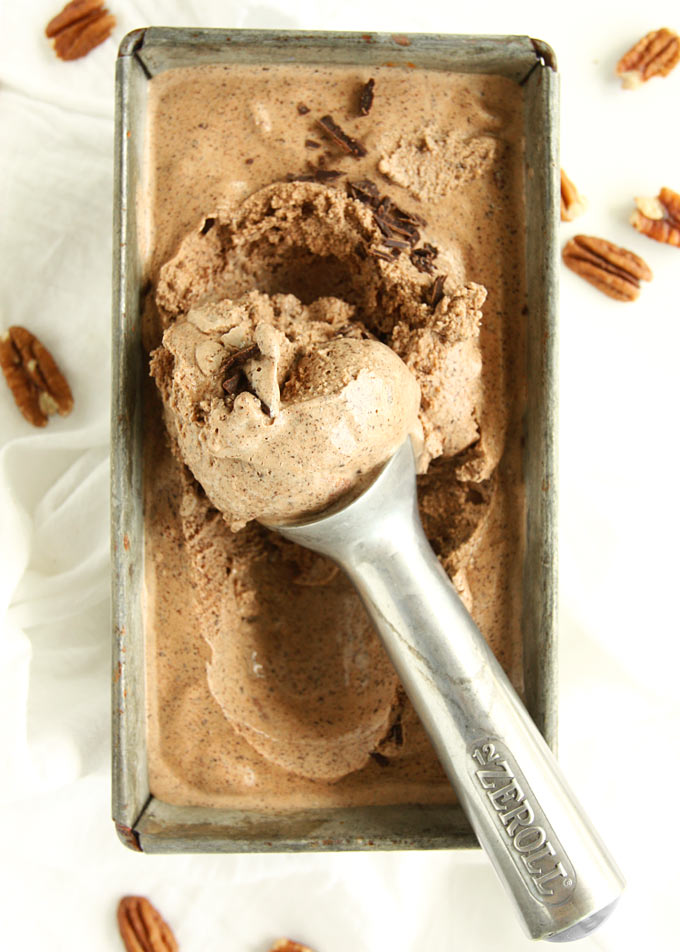 Chipotle Adobo Chocolate Pecan Ice Cream | thekitchenpaper.com