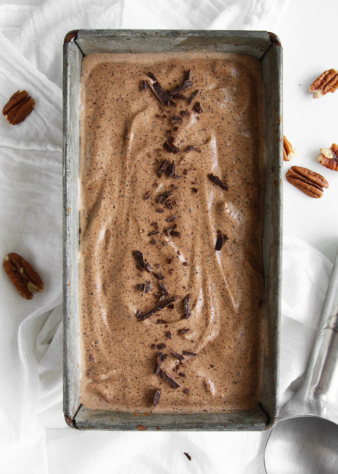 Chipotle Adobo Chocolate Pecan Ice Cream | thekitchenpaper.com