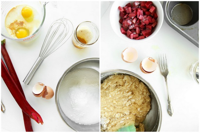 Brown Butter Rhubarb Muffins | thekitchenpaper.com